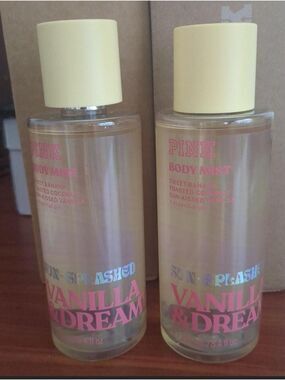 New Victoria's Secret PINK body mist in Sun-Splashed Vanilla & Dream. 2 bottles.